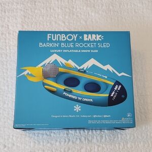 FUNBOY Barkin' Blue Rocket Sled for Dogs